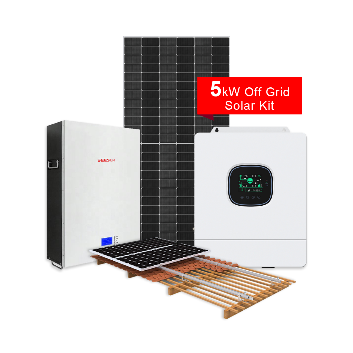 Residential Off Grid Solar PV System 5kWh 10kWh